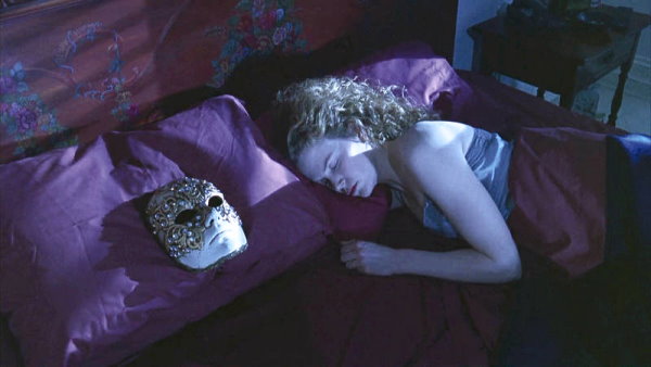 Who put the mask on the pillow?